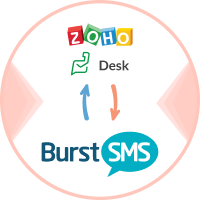 Burst SMS Extension for Zoho Desk Logo